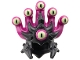 Part No: 114433pb01  Name: Minifigure, Headgear Helmet Crown with Molded Magenta Tentacles, Printed Yellow Green Eyeballs Pattern