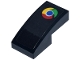 Part No: 11477pb236  Name: Slope, Curved 2 x 1 x 2/3 with Yellow, Green, Red and Blue Google Chrome Logo Pattern (Sticker) - Set 77251