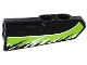 Part No: 11946pb007  Name: Technic, Panel Fairing #21 Very Small Smooth, Side B with Black and White Splatters on Lime Background Pattern (Sticker) - Set 42021