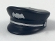 Lot ID: 382281855  Part No: 12895pb03  Name: Minifigure, Headgear Cap, Captain with Silver Bat and Braid Pattern