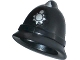 Part No: 13789pb01  Name: Minifigure, Headgear Police Helmet with Silver Badge Pattern