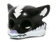 Part No: 14290pb01  Name: Minifigure, Headgear Mask Skunk with White Fur and Medium Lavender Nose Pattern