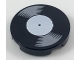 Part No: 14769pb208  Name: Tile, Round 2 x 2 with Bottom Stud Holder with Vinyl Record with White Label Pattern