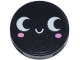Part No: 14769pb786R Name: Tile, Round 2 x 2 with Bottom Stud Holder with Face with White Eyes Looking Left and Bright Pink Cheeks Pattern Model Right Side (Sticker) - Set 42653 Part No: 14769pb786R Name: Tile, Round 2 x 2 with Bottom Stud Holder with Face with White Eyes Looking Left and Bright Pink Cheeks Pattern Model Right Side (Sticker) - Set 42653