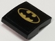 Part No: 15068pb190  Name: Slope, Curved 2 x 2 x 2/3 with Gold Batman Logo Pattern (Sticker) - Set 76056