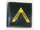 Part No: 15068pb243  Name: Slope, Curved 2 x 2 x 2/3 with Yellow Stripes and 'DANGER' Pattern (Sticker) - Set 60207