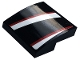 Lot ID: 401110840  Part No: 15068pb316R  Name: Slope, Curved 2 x 2 x 2/3 with Black, Red and White Stripes Pattern Model Right Side (Sticker) - Set 76896