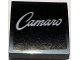 Part No: 15068pb435  Name: Slope, Curved 2 x 2 x 2/3 with Silver 'Camaro' Pattern (Sticker) – Set 10304