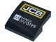 Part No: 15068pb633  Name: Slope, Curved 2 x 2 x 2/3 with 'JCB' and 'BANCO MASTER' Logos Pattern (Sticker) - Set 76925