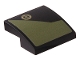 Part No: 15068pb698L Name: Slope, Curved 2 x 2 x 2/3 with Gold Fuel Filler Cap and Olive Green Geometric Pattern Model Left Side (Sticker) - Set 76923 Part No: 15068pb698L Name: Slope, Curved 2 x 2 x 2/3 with Gold Fuel Filler Cap and Olive Green Geometric Pattern Model Left Side (Sticker) - Set 76923