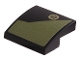 Part No: 15068pb698R Name: Slope, Curved 2 x 2 x 2/3 with Gold Fuel Filler Cap and Olive Green Geometric Pattern Model Right Side (Sticker) - Set 76923 Part No: 15068pb698R Name: Slope, Curved 2 x 2 x 2/3 with Gold Fuel Filler Cap and Olive Green Geometric Pattern Model Right Side (Sticker) - Set 76923