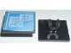 Part No: 15210pb002  Name: Road Sign 2 x 2 Square with Open O Clip with Curved Blue Lines and Small Black Squares Pattern (Computer Screen)