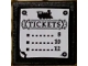 Part No: 15210pb105  Name: Road Sign 2 x 2 Square with Open O Clip with Black Train, 'TICKETS' and Number 8, 10 and 12 Pattern (Sticker) - Set 71044