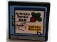 Part No: 15210pb149  Name: Road Sign 2 x 2 Square with Open O Clip with Computer Screen, 'Schrute Farms B&B', 'SOFORT BUCHEN' and Mouse Cursor Pattern (Sticker) - Set 21336