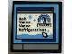 Part No: 15210pb150  Name: Road Sign 2 x 2 Square with Open O Clip with Computer Screen, 'Bob Vance Vance Refrigerations', Penguin and Mouse Cursor Pattern (Sticker) - Set 21336