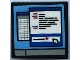 Part No: 15210pb154  Name: Road Sign 2 x 2 Square with Open O Clip with Computer Screen, Black Lines of Text, Red Heart, Spreadsheet and Mouse Cursor Pattern (Sticker) - Set 21336