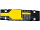 Part No: 15458pb004  Name: Technic, Panel Plate 3 x 11 x 1 with Yellow Stripe and Honeycomb Mesh Pattern (Sticker) - Set 42053