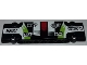 Part No: 15458pb013  Name: Technic, Panel Plate 3 x 11 x 1 with Sponsorship Logos on Black, Lime, Red and White Pattern (Sticker) - Set 42065