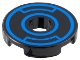 Part No: 15535pb14  Name: Tile, Round 2 x 2 with Hole with Blue Concentric Circles with Insets Pattern