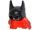 Part No: 15553pb01  Name: Minifigure, Headgear Mask Batgirl with Red Hair Pattern