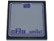 Part No: 1751pb053  Name: Tile 4 x 4 with Dark Purple Mirror Outline, Camera and  '3 2 1 ... smile!' Pattern (Sticker) - Set 42661