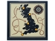 Part No: 1751pb054 Name: Tile 4 x 4 with Tan Map of Great Britain, Compass Rose, Arrows and Dots Pattern (Sticker) - Set 76457 Part No: 1751pb054 Name: Tile 4 x 4 with Tan Map of Great Britain, Compass Rose, Arrows and Dots Pattern (Sticker) - Set 76457