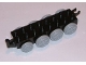 Lot ID: 381731015  Part No: 22307c02  Name: Duplo, Train Base 2 x 8 with 8 Light Bluish Gray Train Wheels and Movable Hook