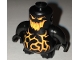 Lot ID: 411901365  Part No: 22472c02pb04  Name: Body, Nexo Knights Scurrier with Black Arms with Orange and Yellow Eyes, Open Mouth and Cracks Pattern