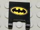 Part No: 2335pb015  Name: Flag 2 x 2 Square with Batman Logo Pattern (Sticker) - Set 7783