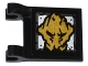 Part No: 2335pb160  Name: Flag 2 x 2 Square with Gold Ninjago Earth Emblem Pattern on Both Sides (Stickers) - Set 70733