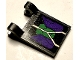 Part No: 2335pb217  Name: Flag 2 x 2 Square with Dark Purple and Green Armor Plates and Gold Circuitry Pattern (Sticker) - Set 76097