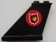 Part No: 2340pb039L  Name: Tail 4 x 1 x 3 with Fire Logo Badge on Red Circle Background Pattern on Left Side (Sticker) - Set 7906