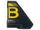Part No: 2395pb06 Name: Technic, Panel Curved # 9 3 x 3 Tapered Left with Yellow Stripe and Bugatti Logo Right Half / Capital Letter B Pattern (Sticker) - Set 42151 Part No: 2395pb06 Name: Technic, Panel Curved # 9 3 x 3 Tapered Left with Yellow Stripe and Bugatti Logo Right Half / Capital Letter B Pattern (Sticker) - Set 42151
