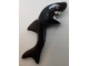 Part No: 24076pb02  Name: Minifigure, Headgear Head Cover, Costume Shark Head, Tail and Fin with Red Eyes, White Eyebrows and Teeth Pattern