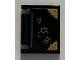 Part No: 24093pb042  Name: Minifigure, Utensil Book Cover with Tears and Gold Edges Pattern (Sticker) - Set 76389