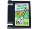 Part No: 24093pb105  Name: Minifigure, Utensil Book Cover with Bright Green, Bright Pink, White and Yellowish Green Panels, Rectangles, Squares and Electric Guitar Pattern (Sticker) - Set 42670