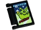 Part No: 24093pb111  Name: Minifigure, Utensil Book Cover with Lime Alien, Ice Cream, Stars, Dark Red Text and Number 5 Pattern (Sticker) - Set 42642