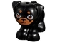 Part No: 24111pb02  Name: Dog, Friends, Pug, Standing with Medium Nougat Eyes, Muzzle and Spots Pattern (Apollo)