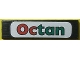 Part No: 2431pb0047  Name: Tile 1 x 4 with 'Octan' on White Background with Rounded Corners Pattern (Sticker) - Set 8440