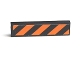 Part No: 2431pb0147  Name: Tile 1 x 4 with Black and Orange Danger Stripes Pattern (Sticker) - Set 7738