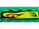 Part No: 2431pb0232L Name: Tile 1 x 4 with Lime Swirls and Air Intake Pattern Model Left Side (Sticker) - Set 8681 Part No: 2431pb0232L Name: Tile 1 x 4 with Lime Swirls and Air Intake Pattern Model Left Side (Sticker) - Set 8681