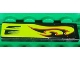 Part No: 2431pb0232R Name: Tile 1 x 4 with Lime Swirls and Air Intake Pattern Model Right Side (Sticker) - Set 8681 Part No: 2431pb0232R Name: Tile 1 x 4 with Lime Swirls and Air Intake Pattern Model Right Side (Sticker) - Set 8681