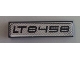 Part No: 2431pb0381 Name: Tile 1 x 4 with Black 'LT8458' Pattern on Silver Background (Sticker) - Set 8458 Part No: 2431pb0381 Name: Tile 1 x 4 with Black 'LT8458' Pattern on Silver Background (Sticker) - Set 8458
