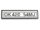 Part No: 2431pb0592 Name: Tile 1 x 4 with 'OK420 54MJ' Pattern (Sticker) - Set 42054 Part No: 2431pb0592 Name: Tile 1 x 4 with 'OK420 54MJ' Pattern (Sticker) - Set 42054