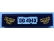 Lego part: Tile 1 x 4 with 'NEWBURY HIGH' and 'GG 4940' Pattern (Sticker) - Set 70423