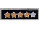 Part No: 2431pb0785 Name: Tile 1 x 4 with Silver Star and 4 Yellow Stars with Outline Pattern (Sticker) - Set 41057 Part No: 2431pb0785 Name: Tile 1 x 4 with Silver Star and 4 Yellow Stars with Outline Pattern (Sticker) - Set 41057