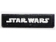 Part No: 2431pb0823  Name: Tile 1 x 4 with White 'STAR WARS' Logo Pattern (Sticker) - Set 10019