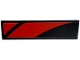 Part No: 2431pb0830R  Name: Tile 1 x 4 with Red Curved Stripes Pattern Model Right Side (Sticker) - Set 76916