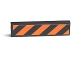 Part No: 2431pb147  Name: Tile 1 x 4 with Black and Orange Danger Stripes Pattern (Sticker) - Set 7738