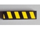 Part No: 2431pb275R  Name: Tile 1 x 4 with Black and Yellow Danger Stripes Pattern Model Right Side (Sticker) - Set 8295